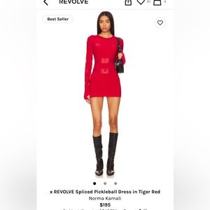 Red dress- worn once. Perfect condition. Purchased from Revolve.